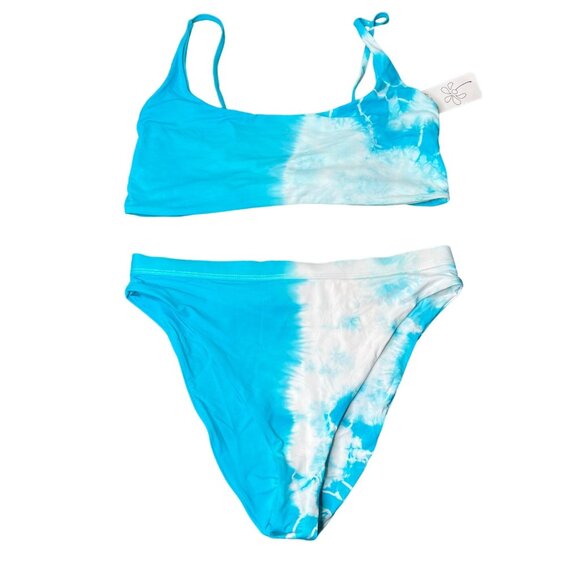 Dolls Kill Dippin Daisy's Bikini Size XL Mirage Crystal Tie Dye High Waisted NWT - Picture 1 of 9